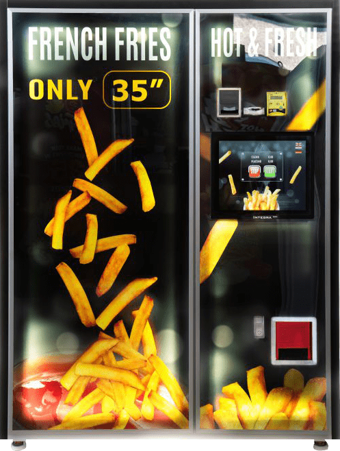 The fastest french fries vending machine in the world